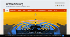 Desktop Screenshot of infosuicide.org